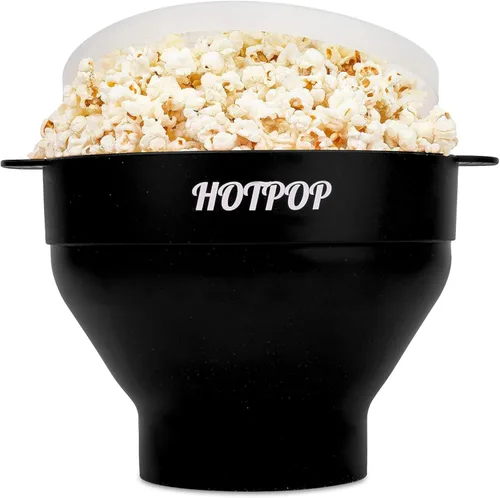 Miniatura 26 de El original Hotpop - Palomitas de maíz para microondas, máquina de palomitas de silicona, cuenco plegable sin BPA y apto para lavavajillas - 20 Gris