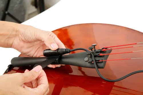 Miniatura 8 de KNA Pastilla piezoeléctrica portátil VC-1 para violonchelo – Sensor ligero montado en puente, sonido acústico natural, fácil instalación, conector