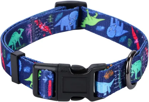 Miniatura 2 de Collar de perro para perros pequeños con patrón floral para hembras y perros, talla S