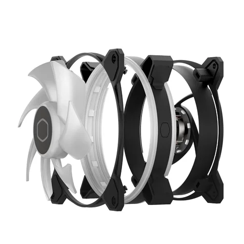 Miniatura 15 de Cooler Master MF120 Halo² Carcasa Enfriador de Líquido Ventilador de Enfriador de Aire, Ventilador de 120mm, Anillos aRGB de Bucle Dual, PWM