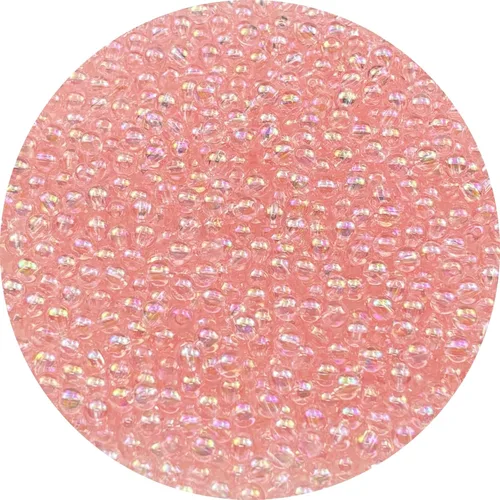 Miniatura 70 de 2000 cuentas redondas acrílicas de 0.157 pulgadas (0.157 in), cuentas espaciadoras de colores AB con agujero para bricolaje, pulseras, collares