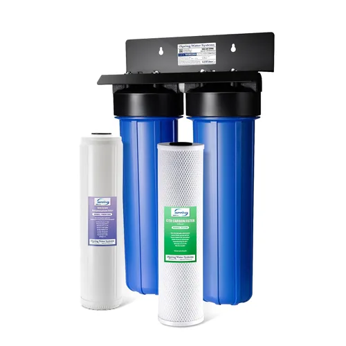 Miniatura 13 de iSpring WGB22B - Sistema de filtración de agua de 2 etapas para toda la casa, filtros de bloque de sedimentos y carbono de 20 x 4.5 pulgadas