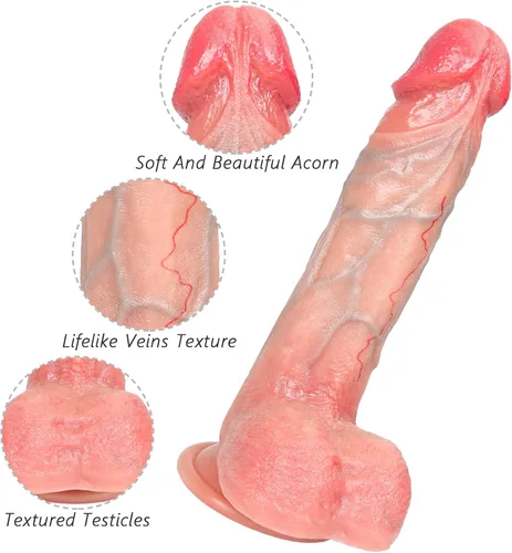 Miniatura 2 de Juguetes sexuales para mujeres, consolador realista – Juguetes para adultos de 8.5 pulgadas, consolador de silicona con fuerte ventosa, juguete