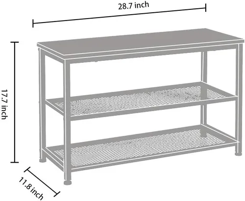 Miniatura 3 de Banco de zapatos, zapatero de madera de 3 niveles, estantes de colocación con asiento para entrada, sala de estar y pasillo