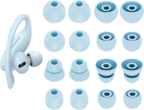 Miniatura 7 de 8 pares de almohadillas Powerbeats Pro, 4 tamaños de repuesto suaves y flexibles en la funda para reducir el ruido de los auriculares de goma