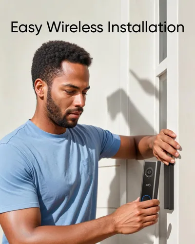 Miniatura 6 de eufy Security Timbre de video C30 con timbre adicional, alimentado por batería, 2K FHD, vista ampliada 16:9, fácil instalación, videollamada