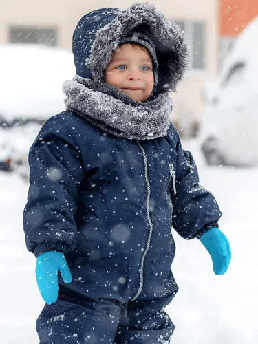 Miniatura 6 de Boao 5 pares de guantes de punto elásticos para niños y niñas, guantes cálidos de invierno para niños y niñas