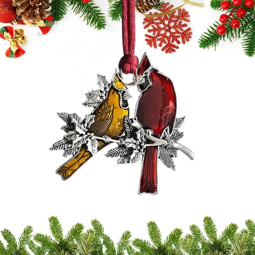 Miniatura 21 de Adornos navideños, 2024 Adorno de árbol de Navidad de peltre sólido hecho a mano de metal para colgar, artesanía DIY, coleccionables para árboles