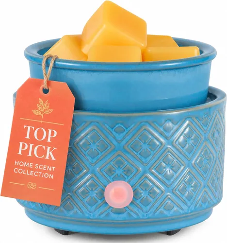 Miniatura 10 de MOCOSA Calentador de cera derretida para cera perfumada, calentador de cera de cerámica 3 en 1, fragancias, aceites de velas, quemador de fragancia