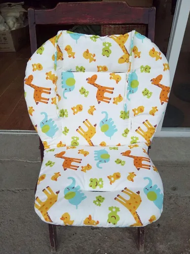 Miniatura 2 de Twoworld Cojín de asiento para silla alta para bebé, funda de cojín transpirable animal