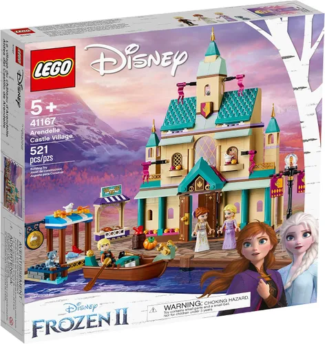 Miniatura 2 de LEGO Disney Frozen II Arendelle Castle Village 41167 - Juego de construcción de castillo de juguete con personajes populares de Frozen