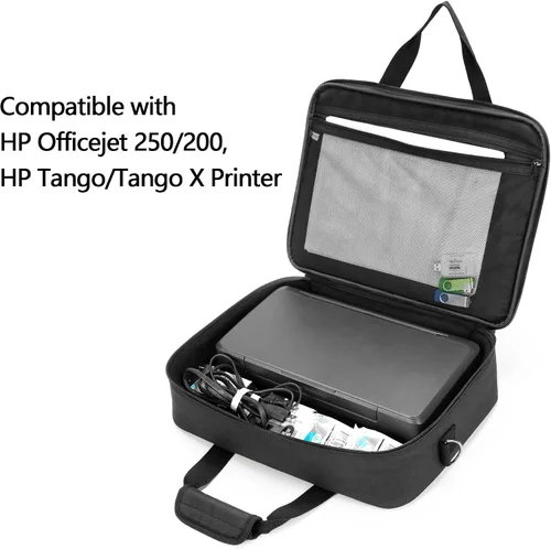 Miniatura 2 de samdew Bolsa de almacenamiento para impresora móvil compatible con HP Tango/Tango X, HP Officejet 250/200, funda de transporte para impresora