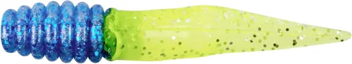 Miniatura 44 de Bobby Garland Slab Slay'R Señuelo de pesca de plástico suave para crappie, equipo de pesca y accesorios, 2 pulgadas, Chartreuse Silver Chartreuse