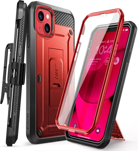 Miniatura 9 de SUPCASE Funda para iPhone 14 con Soporte y Clip para Cinturón (Unicorn Beetle Pro), [Protector de Pantalla Integrado]