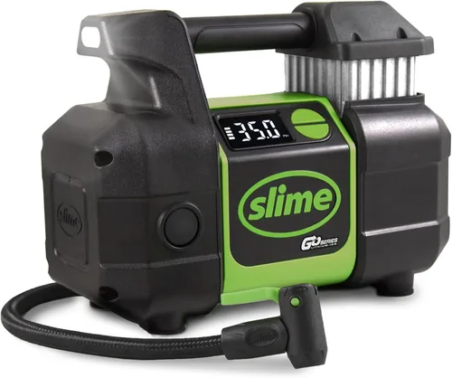 Miniatura 10 de Slime 40063 Inflador de Neumáticos, Compresor de Aire Portátil para Coche, SUV, 4x4, Elite de Servicio Pesado, Apagado Automático al Inflar