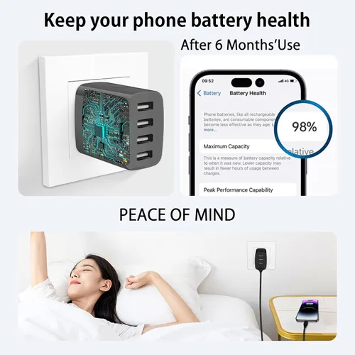 Miniatura 7 de Estación de carga USB para Samsung Galaxy S26 Ultra S25 FE S24 S23 S22 S21 S20 A17 A16 5G A56 Z Flip 7 Z Fold 7, bloque de carga rápida, enchufe USB