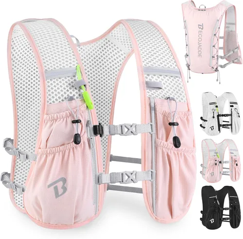 Miniatura 34 de BECOJADDE Chaleco de Hidratación Mochila para Correr para Hombres Mujeres, Mochila de Hidratación Ligera de 5L para Correr, Chaleco de Hidratación