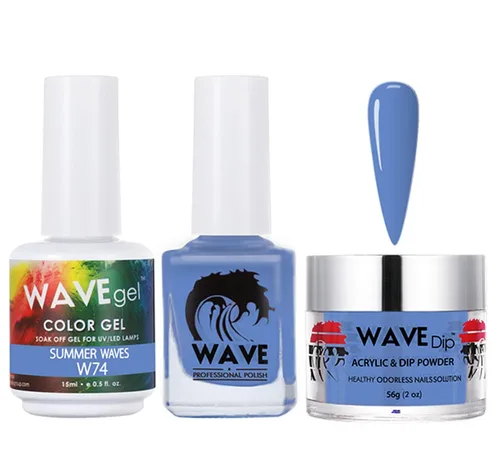 Miniatura 53 de WAVEGEL - Juego de gel de remojo, laca de uñas y polvo acrílico a juego - Colección Simplicity - #P109 Blizzard