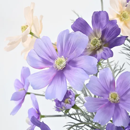Miniatura 4 de Flores artificiales para decoración, flores de seda Calliopsis de tallo largo, centros de mesa, decoración, ramo de flores falsas, Coreopsis Morado