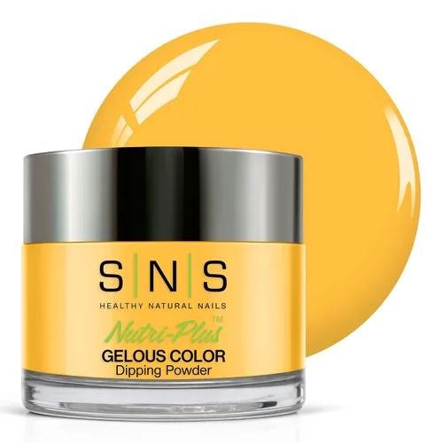 Miniatura 14 de SNS - Polvo de inmersión de uñas, polvo de inmersión de color, caramelo Hard Rock (naranja), CS051, color de uñas de larga duración dura 14 días