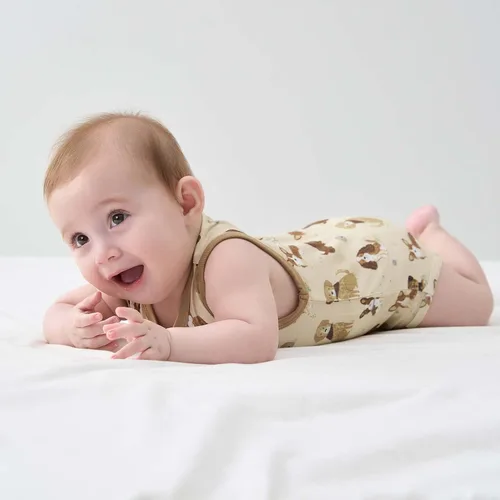 Miniatura 210 de pureborn Mameluco de algodón súper suave para bebés niños y niñas de 0 a 24 meses