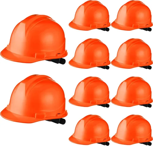Miniatura 8 de Leumoi 10 piezas de casco de suspensión, casco duro de construcción para seguridad, estilo gorra de trinquete con correas de corona autoajustables