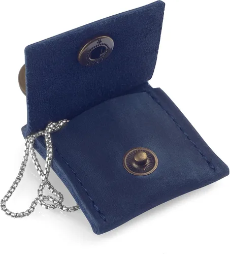 Miniatura 23 de Soporte de cuero para llavero, funda de viaje para anillo de boda, soporte para anillo de compromiso, bolsa para anillos, soporte para anillos