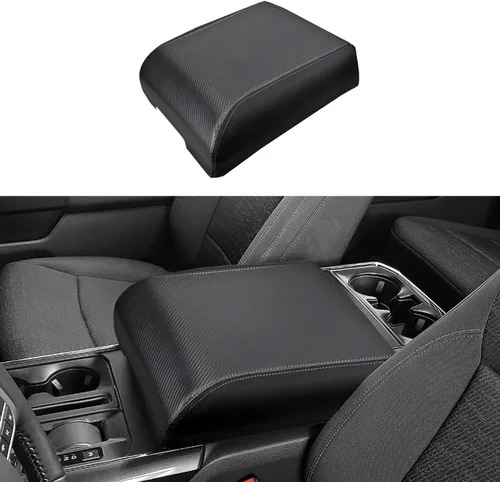 Miniatura 14 de Funda para reposabrazos adecuada para Ford F150 2015-2023, para Ford F250 F350 2017-2023 con asiento de salto 40/20/40, consola central, alfombrilla