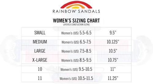 Miniatura 6 de Rainbow Sandals Ladies The Sand Piper Luxury Leather - Arco de una sola capa con correa doble estrecha de 13 pulgadas