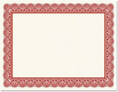 Miniatura 2 de Elite - Paquete de 100 papeles de pergamino rojo y blanco, compatible con impresoras láser y de inyección de tinta, para oficina, premios