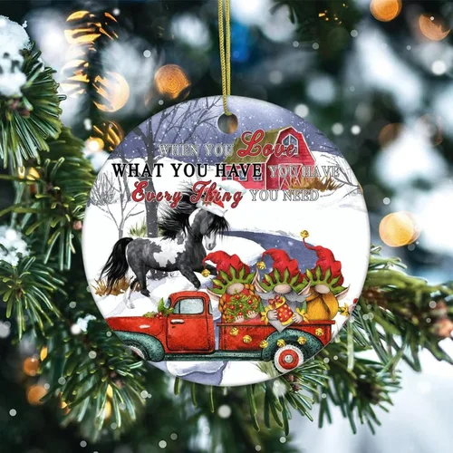 Miniatura 2 de Cheyan Divertido adorno de porcelana de Navidad para decoración del hogar, colgantes de Navidad, plantas, árbol de Navidad, adorno colgante