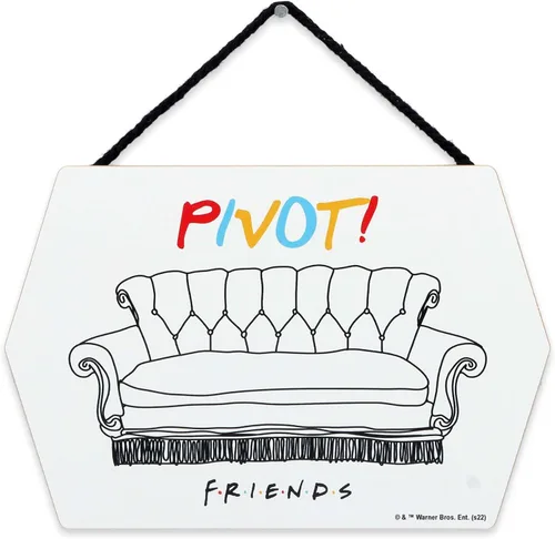 Miniatura 7 de Friends The TV Series Regina Phalange - Decoración colgante de pared de madera - Cartel divertido de amigos - Gran idea de regalo Rojo