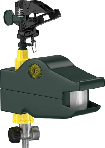 Miniatura 6 de Hoont Repelente de ciervos y gatos para exteriores, disuasorio de gatos para jardín, repelente de conejos y perros para patio, rociador activado por