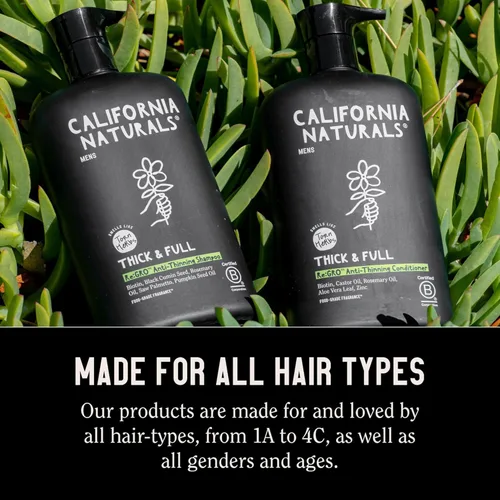 Miniatura 7 de California Naturals Mens Re:Gro - Juego de champú y acondicionador, antiadelgazamiento y apoyo al crecimiento del cabello, todo tipo de cabello