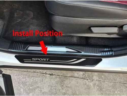 Miniatura 7 de Beautost Cubierta de protección para umbral de puerta exterior para Lexus NX 250/350/350/350 F Sport/350h/450h+ F Sport 2022 2023 2024 2025 2026