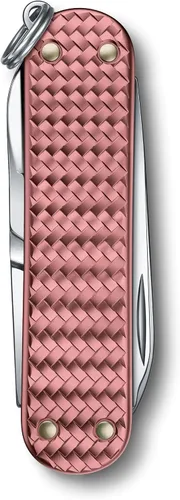 Miniatura 2 de Victorinox Classic SD Precious Alox - Navaja suiza, compacta de 5 funciones, fabricada en Suiza, con cuchillo de bolsillo, hoja pequeña, Rosa suave.
