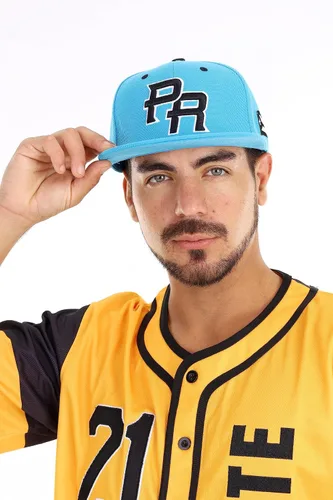 Miniatura 9 de Gorra Snapback con visera plana bordada en 3D PR con bandera de Puerto Rico