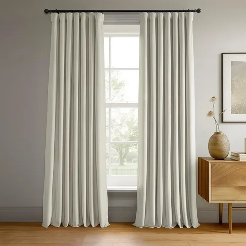 Miniatura 66 de HPD Half Price Drapes Cortinas Opacas Térmicas de Terciopelo Signature para Sala de Estar de 63 Pulgadas de Largo (1 Panel) con Bolsillo para Barra