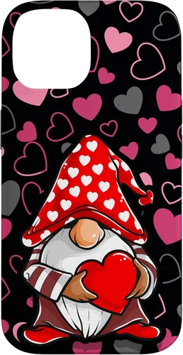 Miniatura 4 de Cute Gnome Valentine Heart Pattern Cozy Love Design Case for iPhone 17