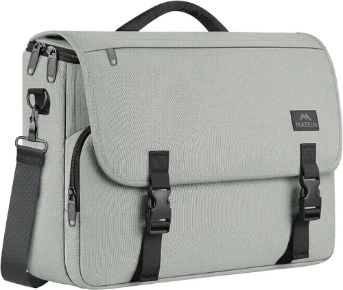 Miniatura 55 de MATEIN Bolsa tipo mensajero para hombres, mochila escolar para adolescentes, ligera de 17.3 pulgadas, maletín para laptop grande, bolsa cruzada