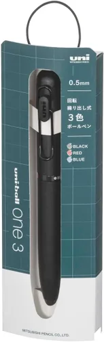 Miniatura 9 de Mitsubishi Pencil 3 Color Gel Ink Bolígrafo Uniball One 3 0.5 Camisa Azul UME3SR05.8 azul (Shirt Blue)