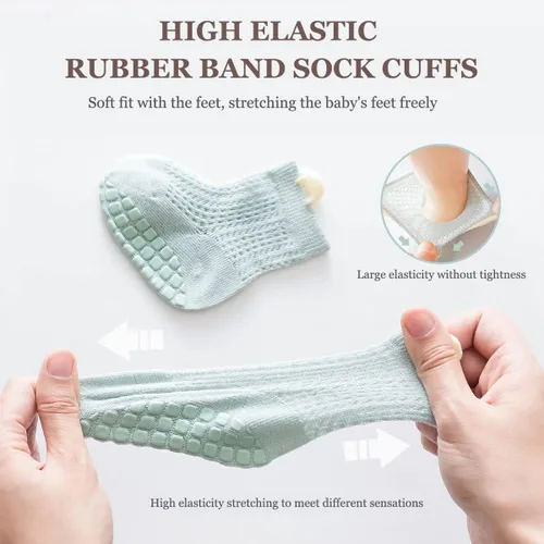 Miniatura 4 de ZURLEFY Nuevos calcetines de malla de verano para bebés, niños y niñas pequeñas, calcetines para recién nacidos, accesorios esenciales para bebés