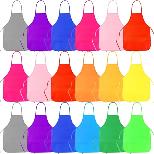 Miniatura 9 de KUUQA 16/24/30/36/40Pcs Delantal para pintar para niños, delantal de pintura para niños, delantal de arte para niños para suministros de pintura