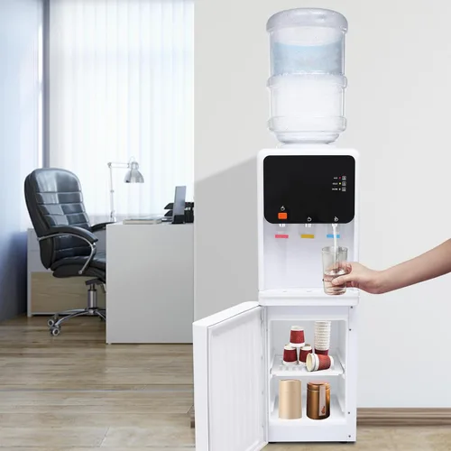 Miniatura 6 de Top Loading - Dispensador de enfriador de agua para botellas de 1 a 4 galones, dispensador eléctrico de frío y calor con 3 temperaturas y bloqueo