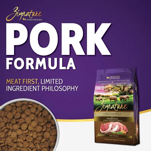 Miniatura 2 de Zignature Comida seca para perros con fórmula de ingredientes limitados de cerdo, 4 libras