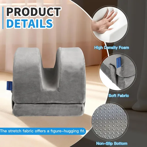 Miniatura 3 de Adjustable Height Knee Replacement Pillow for Recovery - Leg Elevation Pillow with Firm Foam for Post-Surgery Sleeping, Hip & Ankle Pain Relief &
