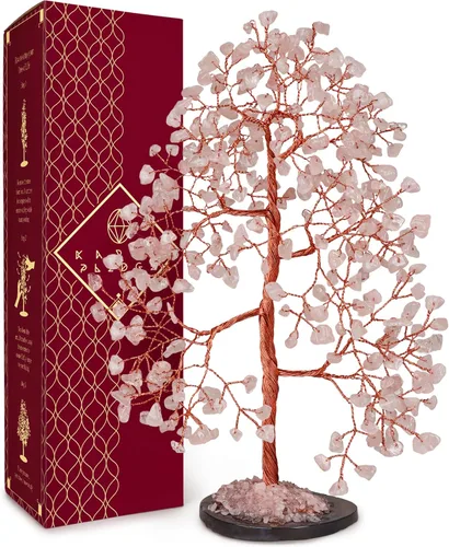 Miniatura 10 de Árbol de la vida de cristal de amatista curativos de chakras, árboles bonsái de Feng Shui para energía positiva, dinero, buena suerte, árbol