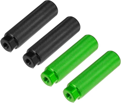 Miniatura 9 de X AUTOHAUX 2 pares 3.937x1.102 in universal aleación de aluminio eje trasero pie clavijas reposapiés para BMX MTB bicicleta ajuste 3/8 pulgadas Rojo
