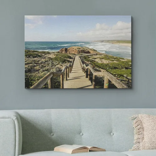 Miniatura 36 de Impresiones en lienzo para pared, hermoso paisaje/paisaje, puesta de sol sobre campo de trigo, arte moderno para decoración del hogar/arte de pared