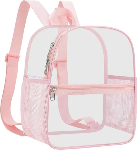 Miniatura 9 de Mochila deportiva transparente para eventos en estadios de 12 x 12 x 6 pulgadas, pequeña para ventiladores, conciertos, playa, trabajo, viajes